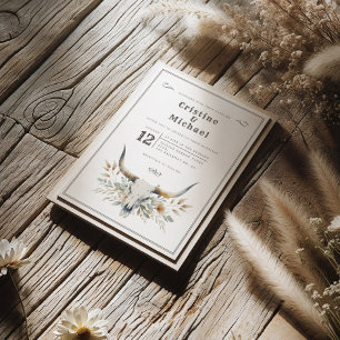 Convites Casamento do crânio de madeira russa