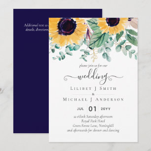Convites Casamento do Jardim de Madeira Russo com Girassói