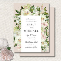 Casamento do Jardim de Pedônia de Blush Branco Ele