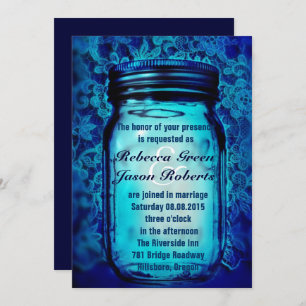 Convites casamento do lace mason jar do lace country