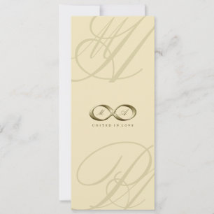 Convites Casamento do logotipo do Clasp Infinity Love