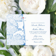 Casamento do Mapa Elegante Rehoboth Beach Delaware