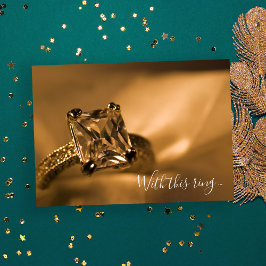 Convites Casamento do Noivado de Princesa Cut Diamond