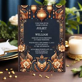 Convites Casamento do nosso Palácio Hindi Henna Mehndi