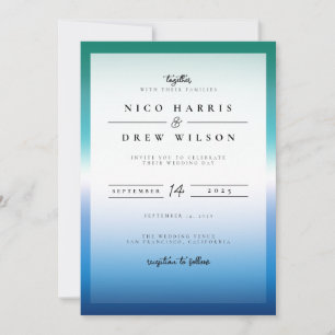 Convites Casamento do Orgulho Masculino da Gay Elegante