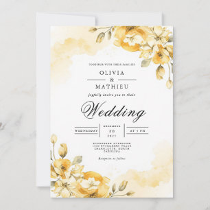 Convites Casamento do ouro Blossom Archway