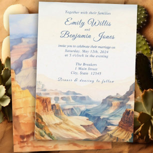 Convites Casamento do Parque Nacional do Deserto do Canyon