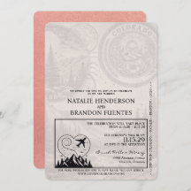 Casamento do Passaporte do Colorado rosa Dourado