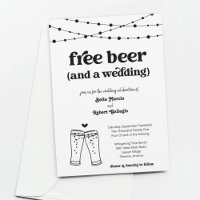 Casamento do Tema da Cerveja Livre Engraçado