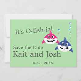 Convites Casamento do Tema de Peixes Engraçado Salve a data
