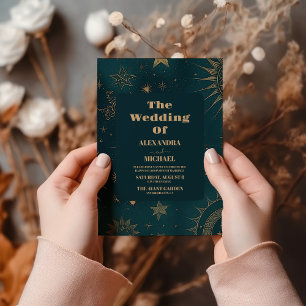 Convites Casamento do Universo Espacial Exterior da Galáxia