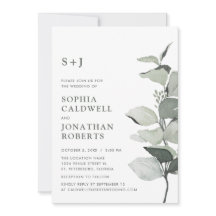 Casamento do website RSVP Eucalyptus Monographic