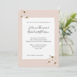 Convites Casamento dos Dragões de Blush Mocha Cream