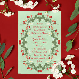 Convites Casamento dos Morangos do Verão Inteiro