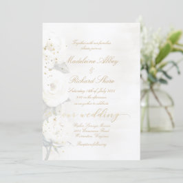 Convites Casamento dos Rosas Dourados e Pearl White Desdemo