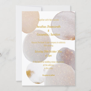 CONVITES CASAMENTO DOURADO BRANCO ABSTRATO MARBLE ELEGANTE