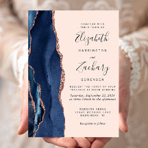 Casamento Dourado com Blush Rosa de Agate Azul do 