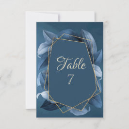 Convites Casamento Dourado de Frame Azul