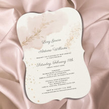 Casamento Dourado de Molas de Água Chic Mauve