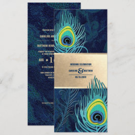 Convites Casamento Dourado de Turquesa Azul Marinho Pavão 