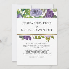 Convites Casamento Dourado de Vinhas Verdes Florais De Mola