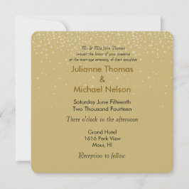 Convites Casamento Dourado Dourado Sparkles