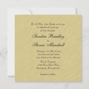 Convites Casamento Dourado e macio