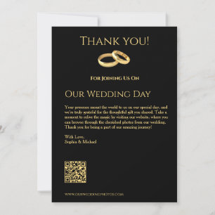 Convites Casamento Dourado e negro-