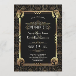 Convites Casamento Dourado exclusivo do Excelente Negro Gat