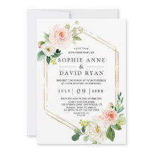 Casamento Dourado Floral Branco Cor-de-Água Delica