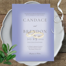 Casamento Dourado Moderno Rings Periwinkle