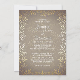 Convites Casamento Dourado Respiração do Bebê