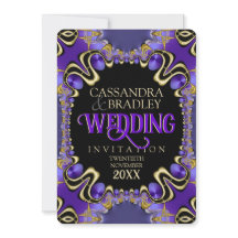 Casamento Dourado Roxo Roxo Real