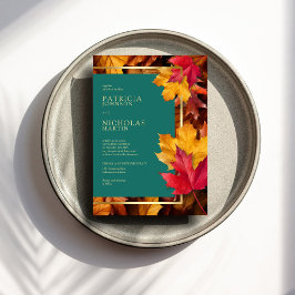 Convites Casamento Dourado Russo de Chá e Queda