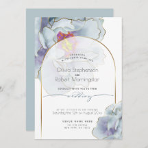 CASAMENTO | Dusty Blue Tropical Peony