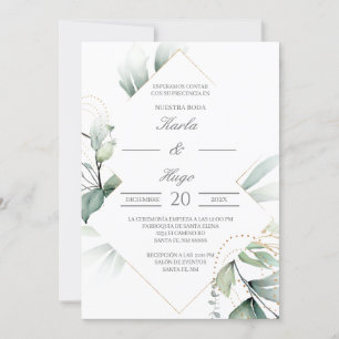 Convites Casamento ecologicamente correto