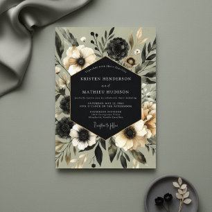 Convites Casamento Elegância Botânica Salvia