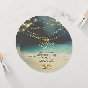 Convites Casamento Elegant Beach Summer