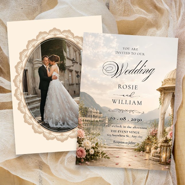 Convites Casamento elegante  (Criador carregado)