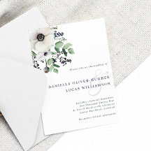 Casamento Elegante Anemone & Marinho Winter Berrie