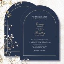 Casamento Elegante Arco Minimalista Azul Marinho B