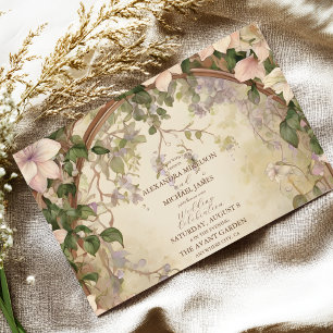 Convites Casamento Elegante Art Nouveau