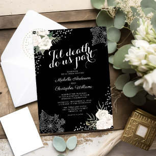 Convites Casamento Elegante Até que a Morte Nos Separe