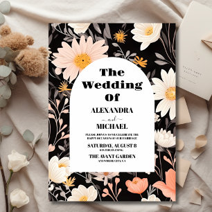 Convites Casamento Elegante Boho Wildflower