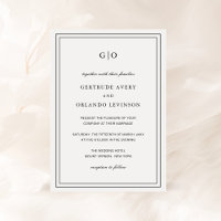 Casamento Elegante Branco e Negro Clássico