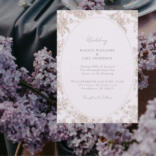 Convites Casamento Elegante Chinoiserie Lavanda