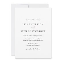 Casamento Elegante Clássico de Foto Mínima Simples