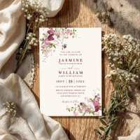 Casamento Elegante Código QR Pombas de Amor Vintag