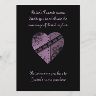 Convites Casamento elegante com coração de galinha