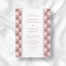 Casamento Elegante com Dourado Rosa e Diamante Tuf